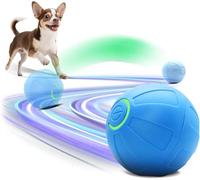 Kytujoy Pelota de juguete interactiva para perros pequeños, pelota de salto inteligente de 2 pulgadas para cachorros/perros pequeños, vibración automática activada, juguete para perros pequeños para