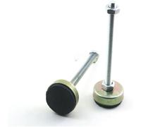 KYUEPONG Pies niveladores, 4 Piezas de Base de 35 mm M8 x 100 mm, Almohadillas niveladoras for Patas de Torno Ajustables y Antideslizantes for Muebles