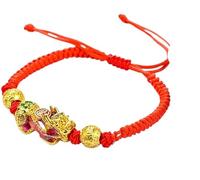 KYUEPONG Pulsera de Feng Shui, Feng Shui Cambio de Color Pixiu Pi Yao Pulsera Cordón Ajustable