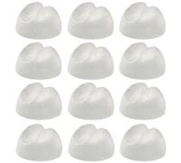 Kyuionty - 12 patas protectoras de patas de horquilla para varillas de 3/8 a 1/2 pulgadas de grosor, patas de silla de mesa y muebles, punta protectora de suelo de silicona para patas de silla de mesa