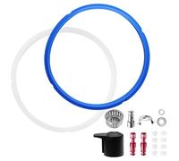 Kyuionty 18 piezas de repuesto para Instant Pot Duo 5, 6 cuartos de galón, accesorios de olla instantánea con anillo de sellado, válvula de liberación de vapor, escudo antibloqueo, anillo de sellado