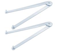 Kyuionty 2 llaves universales ajustables para amoladora angular con agujeros perforados de 4 mm, para tuercas redondas y amoladora angular (180 mm de longitud)