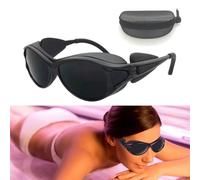 KYUQY Gafas De Protección, Gafas de Bronceado UV, Gafas de Bronceado Ajustables para la Terapia de Rayos Infrarrojos UV IPL