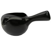 Kyusu Tetera japonesa con colador de té de 350 ml, de cerámica Kyusu con asa lateral, ideal para preparar té verde, instructor de té, color negro