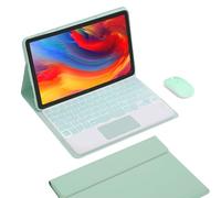 KYVELO Funda con Teclado Táctil y Ratón para Lenovo Tab P11 2nd Gen 11,5" 2023, Teclado Retroiluminado 7 Colores Extraíble, Carcasa TPU(Incluye Ñ),Verde