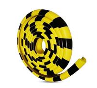 KYVORIA Protectores de Pared y Esquinas para Trabajo Pesado - Protección de Caucho NBR Autoadhesivo de 5M con Rayas Amarillas/Negras para Columnas de Estacionamiento y Seguridad en Garajes