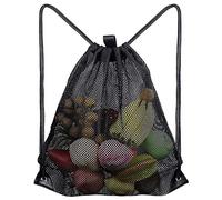 KYXKHSAA Bolsa de malla con cordón para natación, plegable, lavable, para nadador, red de piscina, para equipo, playa, gimnasio, bolsa de terciopelo con cordón