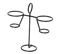 KYXKHSAA Soporte de hierro negro para helado, soporte para conos de cupcakes, soporte para exhibición de nieve, sushi, rollos de mano para cupcakes