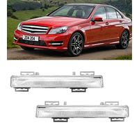 KYYET conjunto de luces de circulación diurna compatible con Mercedes-Benz W204 S204 W212 R172 C230 C250 C300 C350 2007-2014 DRL lámpara de conducción antiniebla con bombillas LED(Par)