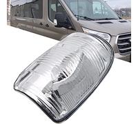 KYYET Luz indicadora de espejo retrovisor transparente para lente de puerta de ala de puerta compatible con Ford Transit MK8 a partir de 2014 1847389 (lado derecho)
