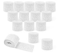 KYYGKY 15 Rollos Vendas de Yeso 5 x 270cm, Venda de Escayola para Modelado, Vendaje de Yeso, Rollo de Venda con Yeso para Hacer Moldes de Cuerpo Torso/Cara y Arte Creativo