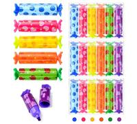 KYYGKY 36PCS Mini Subrayadores Stabilo, Subrayadores Pastel de 6 Colores, Rotuladores Fluorescentes en Forma de Caramelos, Mini Marcadores Fluorescentes, Subrayadores Pastel para Estudiantes