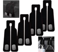 KYYGKY 4 piezas gancho para reposacabezas de asiento de coche, gancho doble para respaldo de asiento de coche, gancho de almacenamiento de coche, gancho para coche
