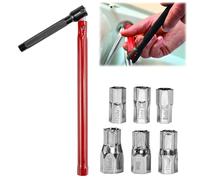 KYYGKY 7 PCS Llaves para Grifo de Fregadero, Llave Tuerca Grifo 8/9/10/11/12/14 mm, Llave Apretar Grifo, Llaves de Tubo Huecas, Llave de Tubo para Grifo Fregadero, Llave para Apretar Grifo Lavabo