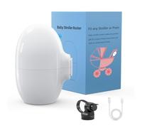 KYZDZQ Cochecito basculante con recargable, portátil, chupete para dormir con 5 patrones de vibración de intensidad diferentes, ayuda para dormir para bebés que se adapta a todos los cochecitos,