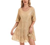 Kyzoeyou Cárdigan de terciopelo corto para mujer, corbata abierta en la parte delantera, cárdigan de manga 3/4, bolero ligero, elegante e informal, Y dorado, L