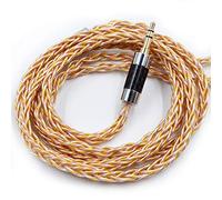 KZ Cable de actualización mixto de oro plata y cobre (784 núcleos), audio HiFi de 0.75 mm, cable de repuesto IEM de 2 pines, compatible con C PIN