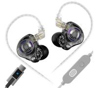 KZ-Gale - Auriculares intrauditivos con diseño ergonómico, sonido estéreo y ajuste cómodo para una experiencia de juego inmersiva (versión DSP, negro)