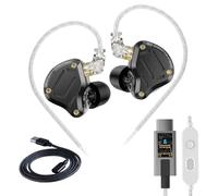 KZ ZS10 Pro 2 - Auriculares intraurales USB C para Juegos híbridos, Controlador 4BA+1DD con micrófono Dual, Graves Profundos, Ajuste cómodo, Auriculares con Cable para Juegos móviles, Tarjeta de