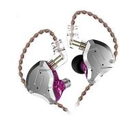 KZ ZS10 Pro - Auriculares intraurales con monitor de oído, 5 controladores, híbridos, dinámicos, armadura equilibrada, sonido estéreo, cómodos, aislamiento de ruido, con funda de cuero sintético ZS10