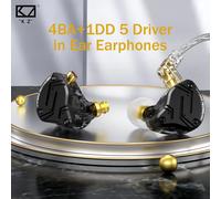 KZ ZS10 Pro X auriculares internos 4BA + 1DD controlador híbrido auriculares HiFi auriculares deportivos con cancelación de ruido con Cable desmontable de 2 pines ZS10 Pro X NO MIC