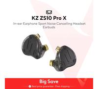 KZ ZS10 PRO X auriculares internos híbridos de Metal de graves HIFI, auriculares deportivos con cancelación de ruido ZS10proX MIC