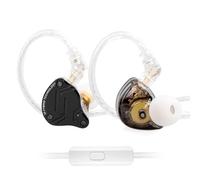 KZ ZS10 Pro X - Auriculares intraurales, 4BA 1DD KZ mejorados, múltiples Controladores, IEM con Cara de aleación, Desmontable, Chapado en Plata, Empotrado, 0,75 mm, Cable de 2 Pines para audiófilo