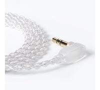 KZ ZST - Cable de repuesto para auriculares KZ (0,75 mm, 2 pines), color plateado