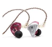 KZ ZSX 5BA + 1DD 6 Driver Híbrido en la Oreja los Auriculares de Alta fidelidad con Placa Frontal de aleación de Zinc, Cable Desmontable de 0,75 mm y 2 Pines
