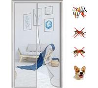 KZhanmy Mosquitera Puerta Magnetica, Adsorción Magnética Plegable Anti Mosquito Insecto Mosquitera, para Puertas de Salón Balcón Corredor.-Gray-A|| 100x230cm(39x90inch)
