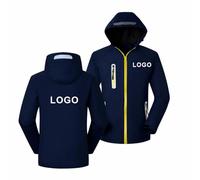 KZHPLXQ Chaqueta Impermeable Personalizada para Hombre y Mujer, con Capucha, para Otoño e Invierno, con Estampado De Logotipo, Informal, Resistente A La Intemperie Color5,L