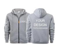 KZHPLXQ Sudadera con Cremallera Personalizada para Hombre, con Estampado De Texto e Imágenes. Talla Grande. Chaqueta Deportiva Informal. Color2,L