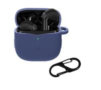 KZIOACSH Funda para SoundPEATS Air 3,con Gancho para Llavero,[Protección contra Golpes ] Silicona Ultradelgado TPU Case Cover,Azul