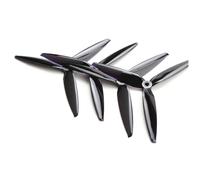 Kznifmk 10 Pares de Hélices de 7 Pulgadas, 7 X 4 X 3, Hélice de 3 Palas CCW + CW PC para Dron FPV RC de 7 y 8 Pulgadas, Color Negro