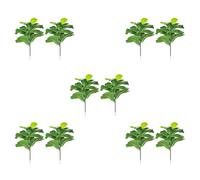 Kznifmk 10 Piezas de Hoja de ViolíN Artificial Higuera de 19,6 Pulgadas Plantas de ImitacióN Ficus Arbusto Verde para la DecoracióN del Patio de la Boda Al Aire Libre