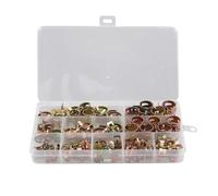 Kznifmk 100 Piezas Clips de Resorte para Camión de Coche Kit Surtido de Sujetadores de Abrazadera de Tubo de Manguera de Agua y Aceite Combustible 6-17 mm