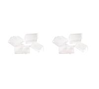 Kznifmk 100 Uds. Portatarjetas de SeñAlizacióN Transparente Portacarteles de PláStico Mini Portaetiquetas Soporte de ExhibicióN de Tarjeta AcríLica 2X4Cm