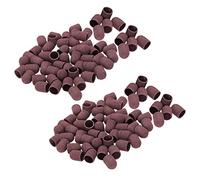 Kznifmk 100 Unids Bandas de Lijado Bloques Tapas Sin Empuñadura 80 120 180 13X19mm Gorra de Lijar Manicura Pedicura Eléctrico Uñas Taladro 02