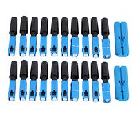 Kznifmk 100 Unids SC UPC Embebido Conector RáPido de Fibra ÓPtica Ftth Monomodo Fibra ÓPtica SC Conector RáPido Adaptador SC Ensamblaje de Campo