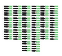 Kznifmk 100Pcs Ftth Conector Rápido Integrado SC/Conector de Fibra óPtica de Plástico Verde