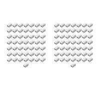 Kznifmk 100x Conector RJ45 Jack Cat6 RJ45 Acoplador de Extensión Red Ethernet LAN Cat 6 Conectores ()