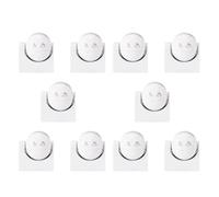 Kznifmk 10X 110V-240V Ip44 para Exteriores 180 Grados 50 / 60Hz de Seguridad Pir Sensor de Movimiento de Movimiento Interruptor de Sensor Movimiento Infrarrojo del Interruptor del Detector