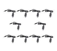 Kznifmk 10X 5V una DC 12V 2.1Mm X 5.5Mm MóDulo Convertidor DC Barril Conector Macho Jack Cable de AlimentacióN Enchufe, Cable USB una CC -1M