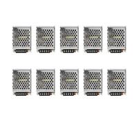 Kznifmk 10X AC 100V - 240V A DC 12V 3A 36W Transformador de Voltaje Interruptor LED Tira Fuente de Alimentacion