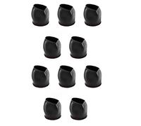 Kznifmk 10X Cama de Goma Silla de Oficina Tapón de Rueda Patas de Muebles Copas con Ruedas Pies de Silla Protectores de Piso Almohadillas de Fieltro