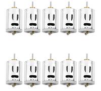 Kznifmk 10X DC 12V 1-1.2A 15000RPM Alto Esfuerzo de Torsion Motor Electrico para DIY Coches Juguetes