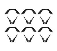 Kznifmk 12 Piezas Negro Auto Coche Fibra de Carbono Estilo Volante Protector Cubierta Ajuste para Accord 2018 2019