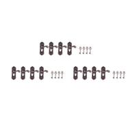 Kznifmk 12 Unids Casa de Muñecas Cerradura de Puerta 1:12 Aleación Retro Puerta en Miniatura Muebles de Casa de Muñeca Accesorios Manija Derecha la Puerta Clave Accesorios de Escena