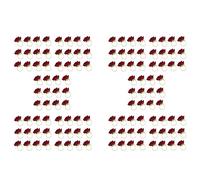 Kznifmk 120 Piezas Anillo de Servilleta con Hebilla de Toalla con Forma Roja, Fiesta de Boda, Día de San Valentín, Decoración de Mesa de Hotel, Servilletero de Metal Dorado