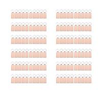 Kznifmk 120 Piezas de de Madera Rectangular En Llaveros de Madera de Bricolaje Etiquetas para Llaves Que Pueden Grabar Regalos de Bricolaje